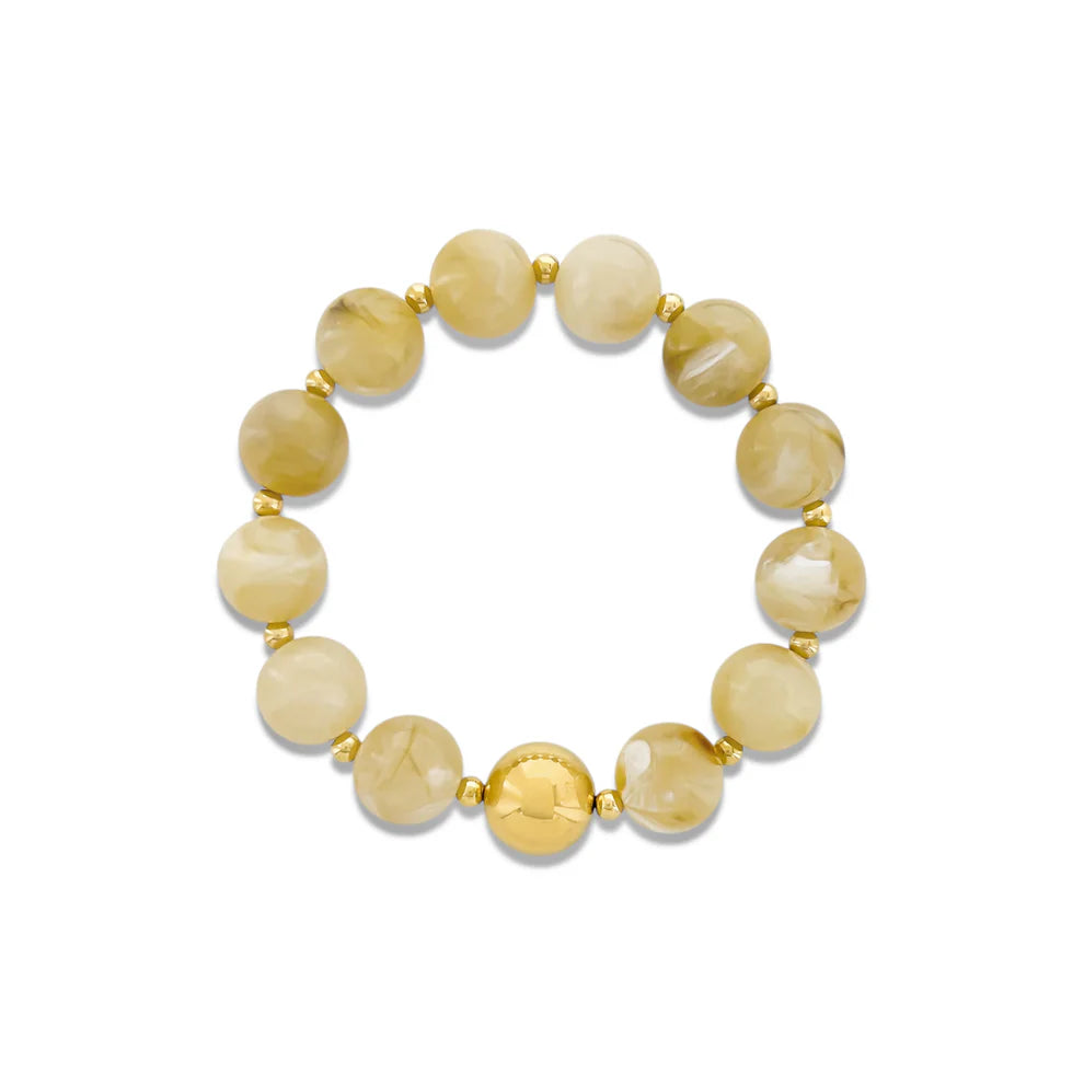 Large Round Resin Bead Bracelet