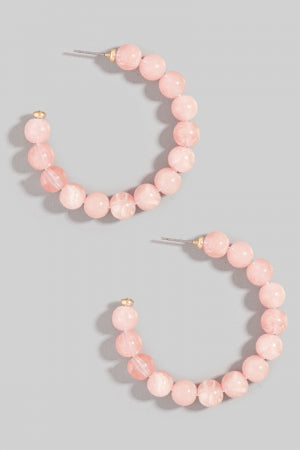 Resin Ball Bead Hoops