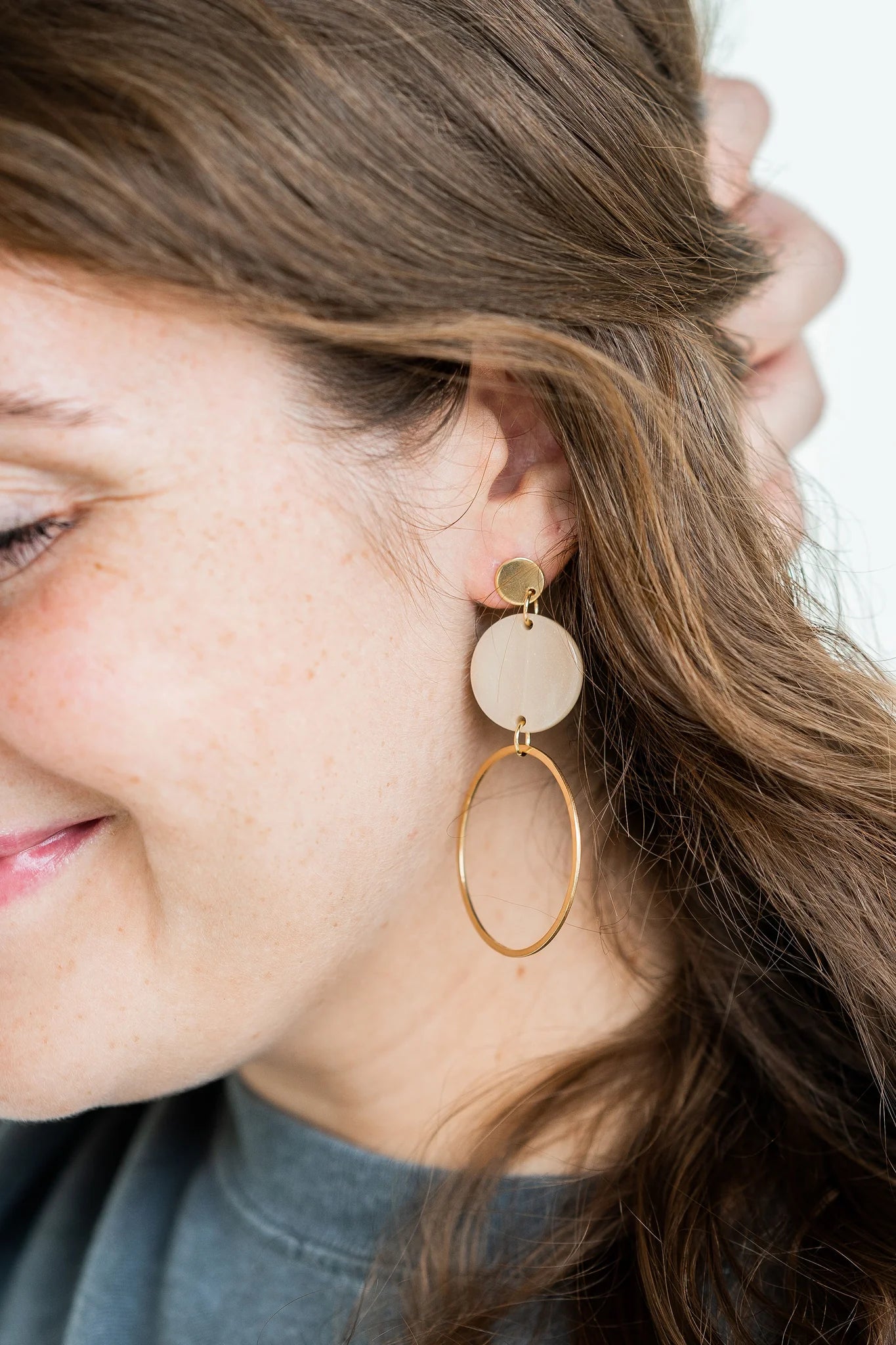 Sadie Earrings Linen
