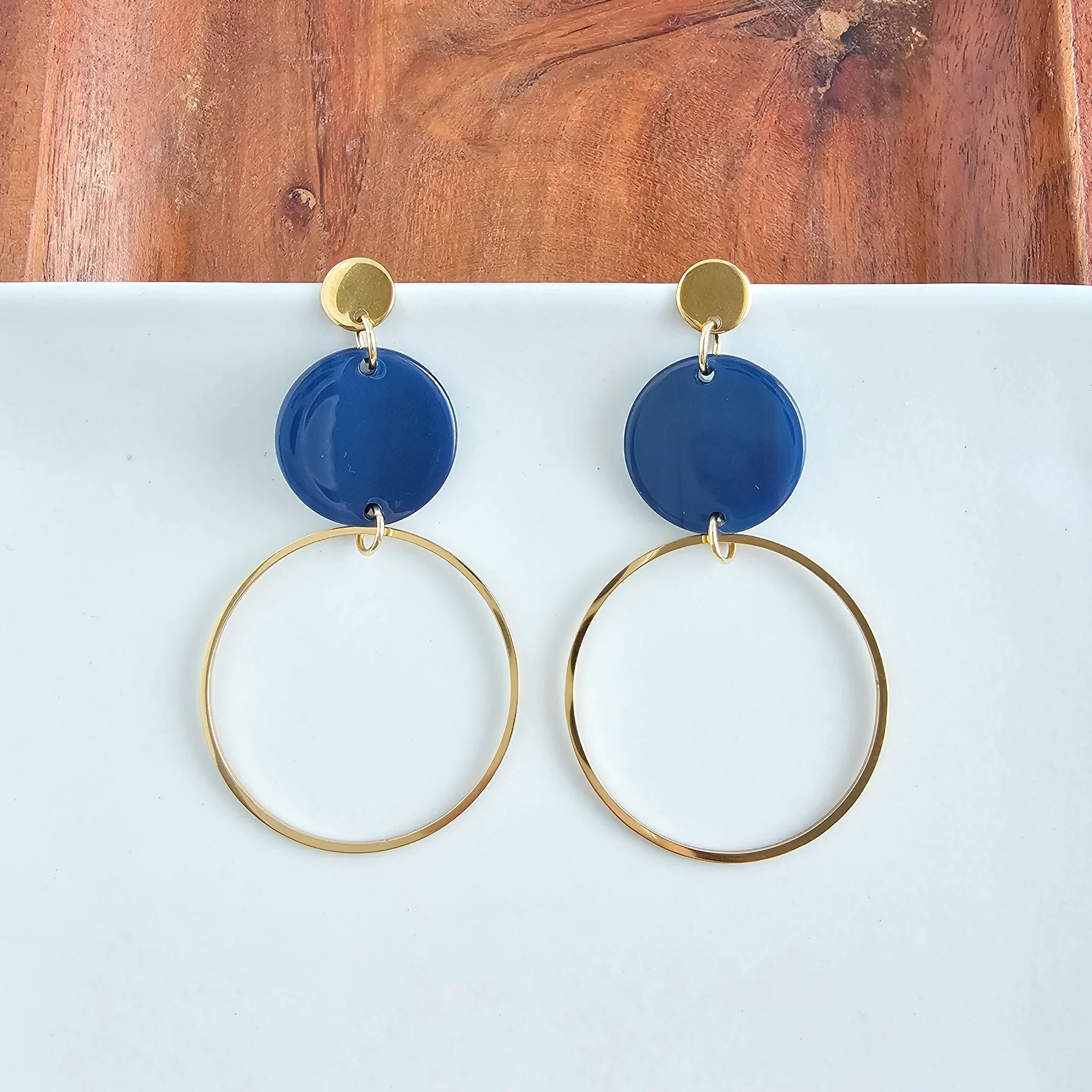 Sadie Earrings Navy