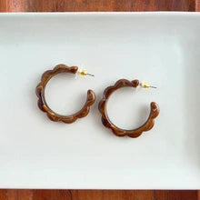 Scarlett Hoops Cocoa Brown