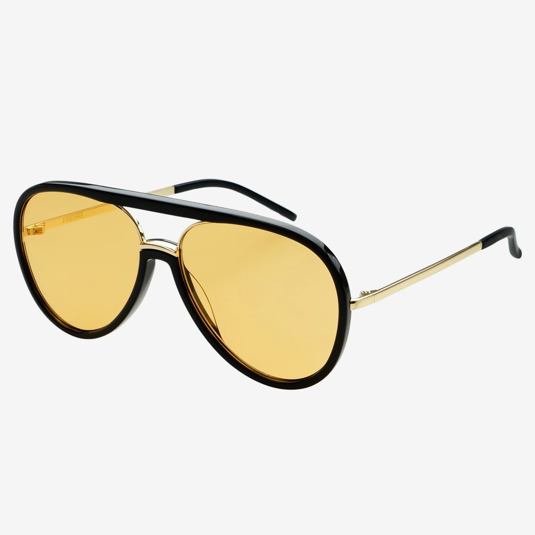 Shay Sunglasses Black/Amber