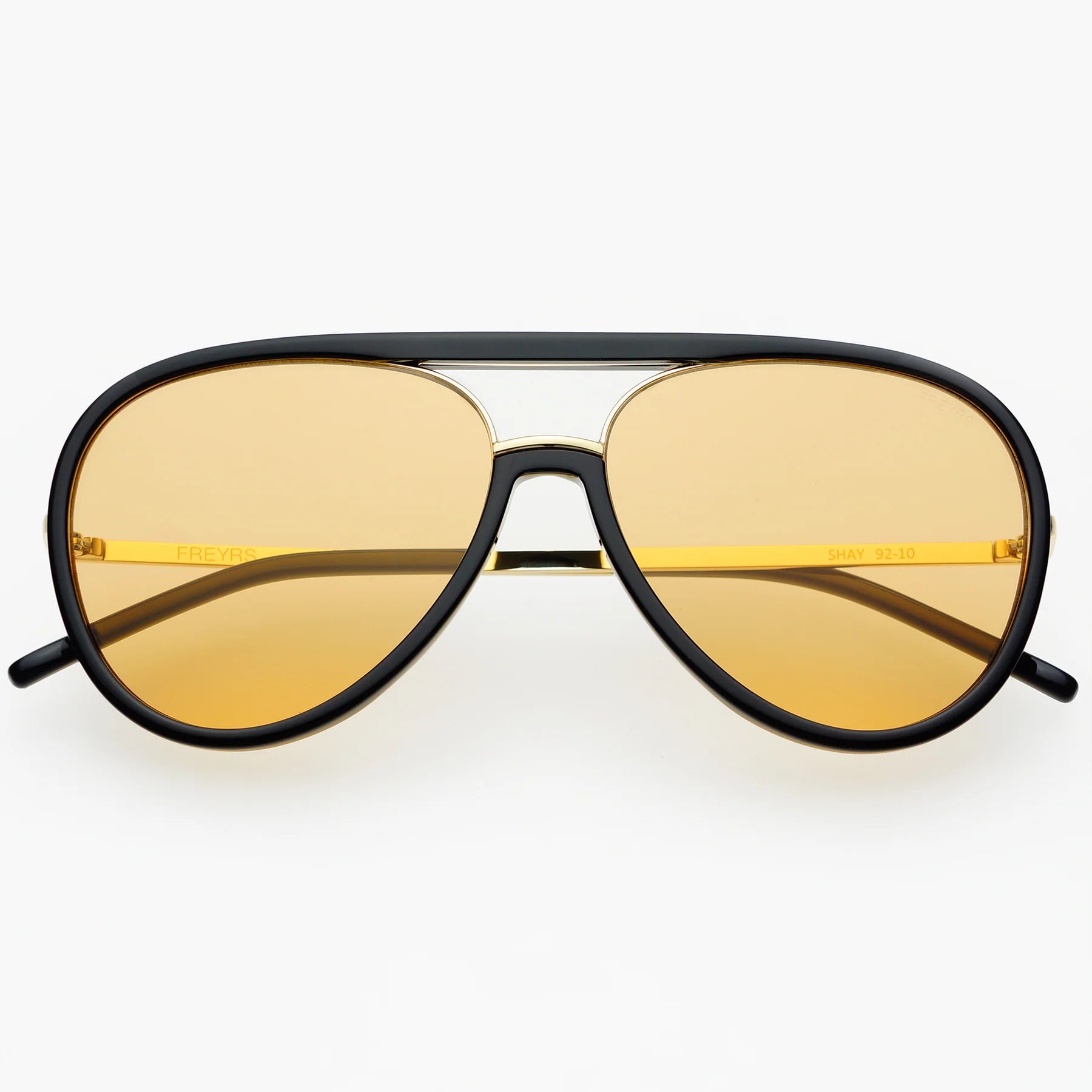 Shay Sunglasses Black/Amber