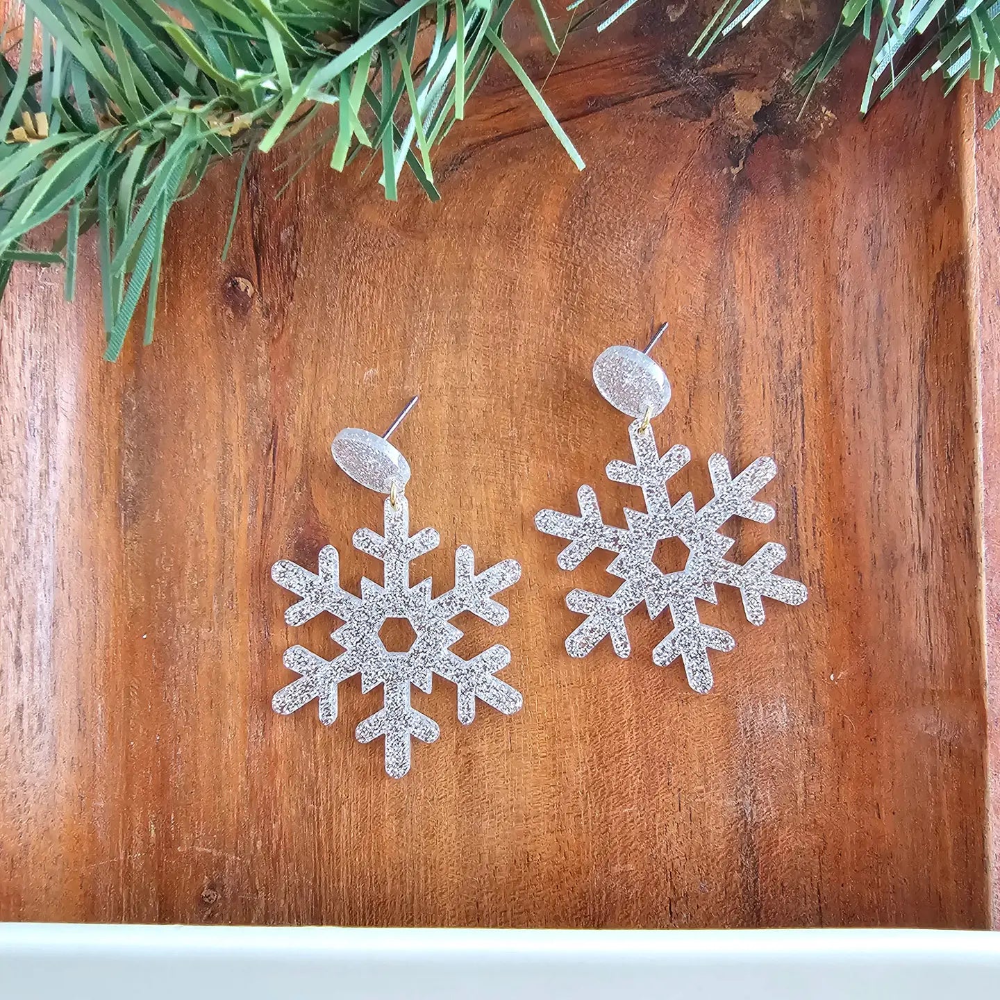 Snowflake Drop Earrings