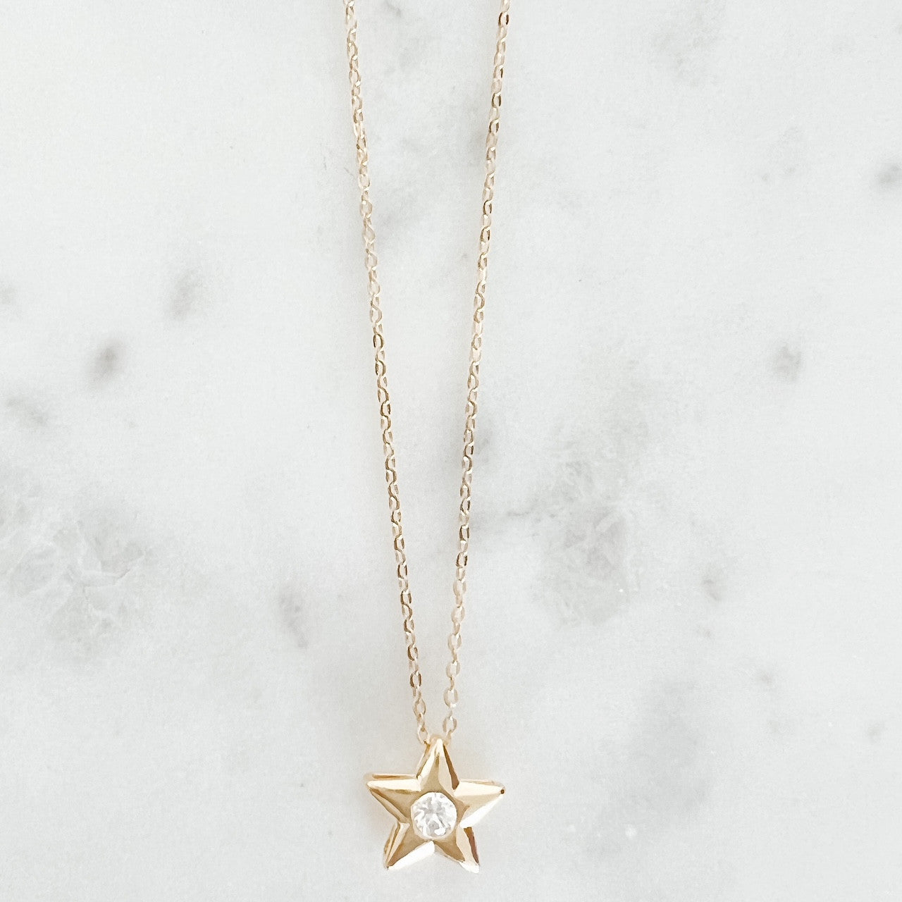 Star CZ Stone Pendant