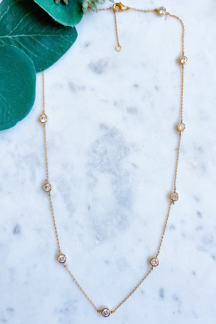 Station CZ Necklace