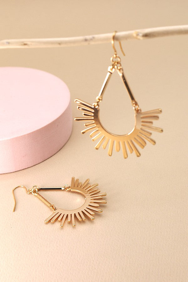 Sunburst Drop Earrings