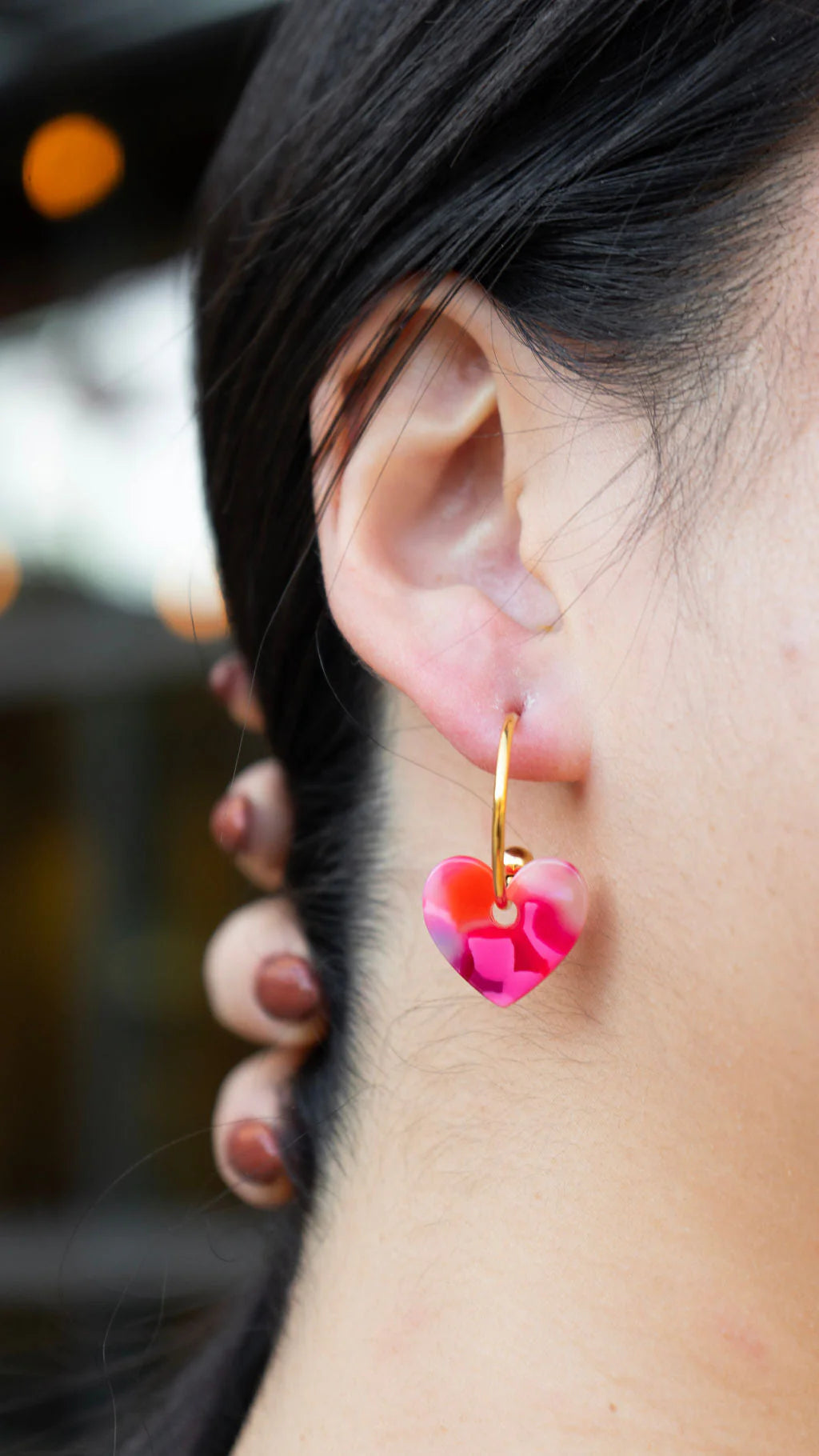 Sweetheart Hoops Tickled Pink