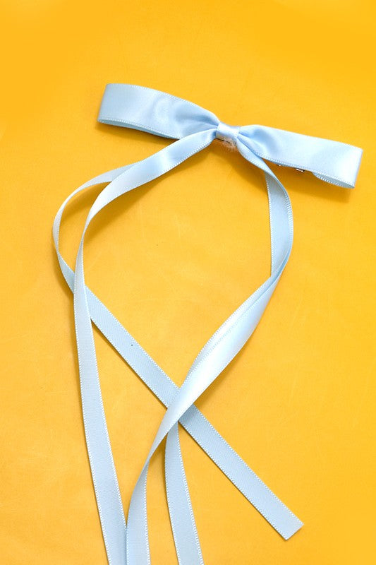 Thin Satin Hair Bow