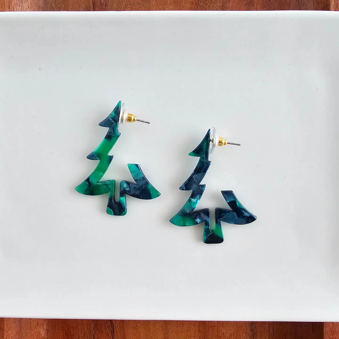 Christmas Tree Hoops