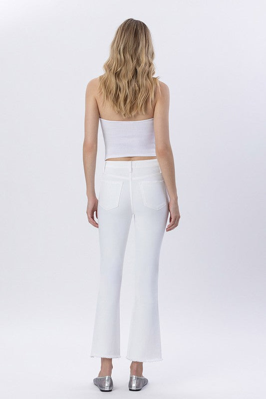 Trudy Step Hem Crop Flare Jeans