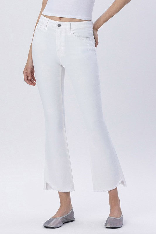 Trudy Step Hem Crop Flare Jeans