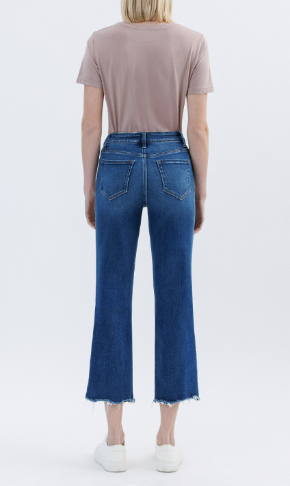 Victoria H. Rise Crop Straight Jean