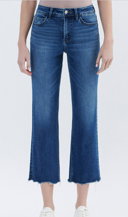 Victoria H. Rise Crop Straight Jean