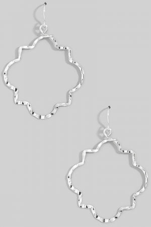 Wavy Cut Out Dangle Earrings