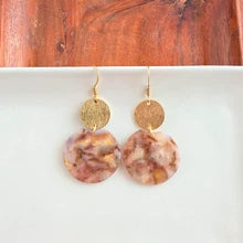 Zoey Mini Earrings Shimmering Taupe