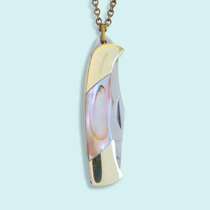 Shell Handle Knife Necklace