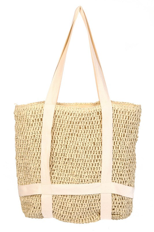 Straw Woven Hat Holder Tote Bag FINAL SALE