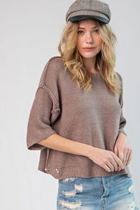 Mariam Half Sleeve Knit Sweater