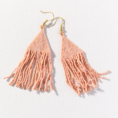 Blush Luxe Petite Fringe Earrings